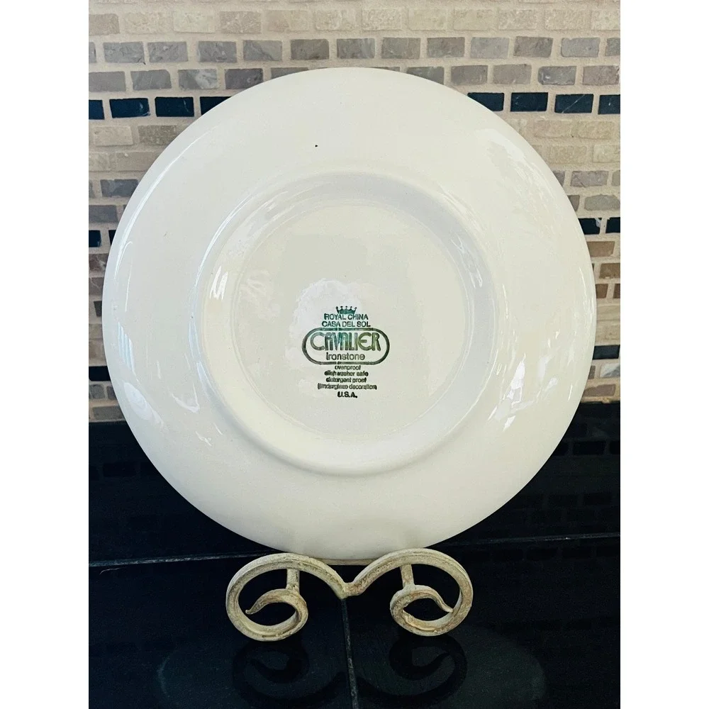 Vintage Cavalier Ironstone Casa‎ Del Sol Dinner Plate Royal China 10